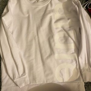 BRAND NEW White Lululemon Crewneck